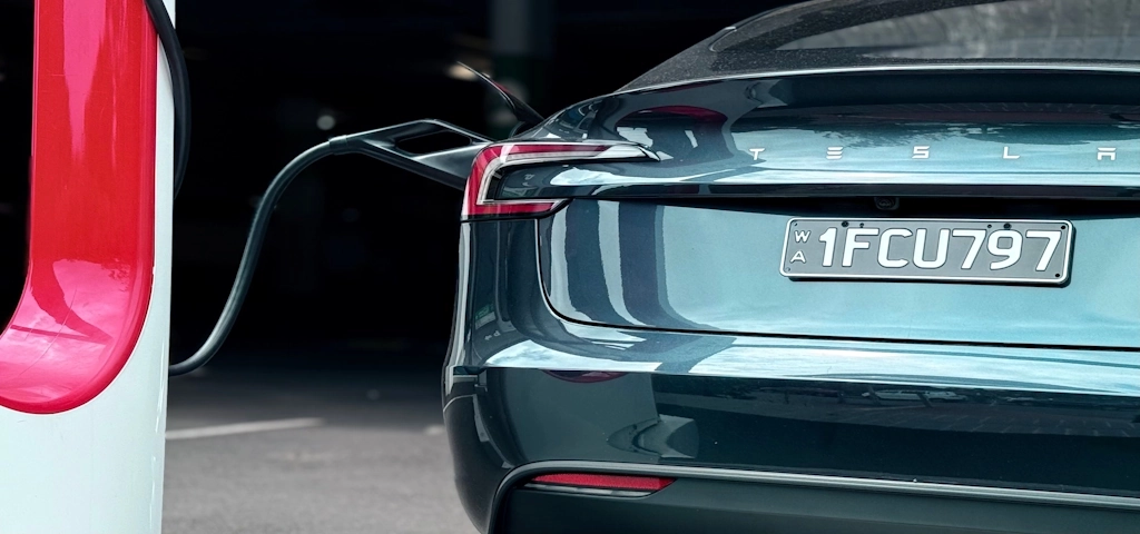 an EV plugged into a bidirectional EV charger